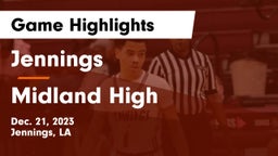 Jennings  vs Midland High  Game Highlights - Dec. 21, 2023