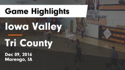 Iowa Valley  vs Tri County Game Highlights - Dec 09, 2016
