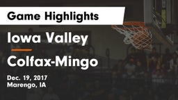Iowa Valley  vs Colfax-Mingo  Game Highlights - Dec. 19, 2017