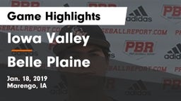 Iowa Valley  vs Belle Plaine  Game Highlights - Jan. 18, 2019