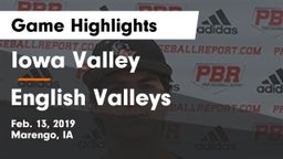 Iowa Valley  vs English Valleys  Game Highlights - Feb. 13, 2019