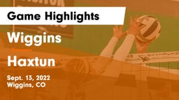 Wiggins  vs Haxtun  Game Highlights - Sept. 13, 2022