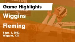 Wiggins  vs Fleming  Game Highlights - Sept. 1, 2022