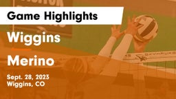 Wiggins  vs Merino Game Highlights - Sept. 28, 2023