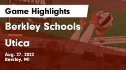 Berkley Schools vs Utica  Game Highlights - Aug. 27, 2022