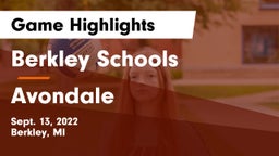Berkley Schools vs Avondale  Game Highlights - Sept. 13, 2022