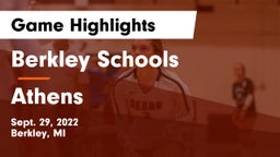 Berkley Schools vs Athens  Game Highlights - Sept. 29, 2022