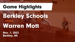 Berkley Schools vs Warren Mott Game Highlights - Nov. 1, 2022