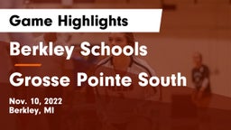 Berkley Schools vs Grosse Pointe South  Game Highlights - Nov. 10, 2022