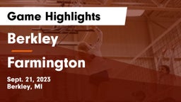 Berkley  vs Farmington  Game Highlights - Sept. 21, 2023