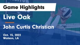 Live Oak  vs John Curtis Christian  Game Highlights - Oct. 15, 2022