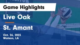 Live Oak  vs St. Amant  Game Highlights - Oct. 26, 2023