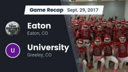 Recap: Eaton  vs. University  2017