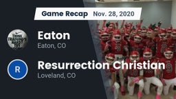 Recap: Eaton  vs. Resurrection Christian  2020