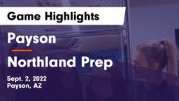 Payson  vs Northland Prep Game Highlights - Sept. 2, 2022