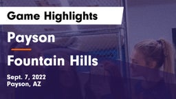 Payson  vs Fountain Hills  Game Highlights - Sept. 7, 2022