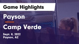 Payson  vs Camp Verde  Game Highlights - Sept. 8, 2022