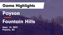 Payson  vs Fountain Hills  Game Highlights - Sept. 14, 2022