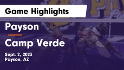 Payson  vs Camp Verde Game Highlights - Sept. 2, 2023