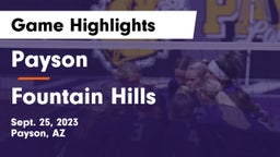 Payson  vs Fountain Hills  Game Highlights - Sept. 25, 2023
