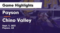Payson  vs Chino Valley Game Highlights - Sept. 5, 2023