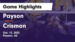 Payson  vs Crismon  Game Highlights - Oct. 12, 2023