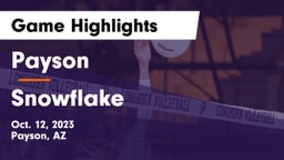 Payson  vs Snowflake  Game Highlights - Oct. 12, 2023
