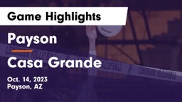 Payson  vs Casa Grande Game Highlights - Oct. 14, 2023
