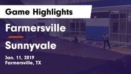 Farmersville  vs Sunnyvale  Game Highlights - Jan. 11, 2019