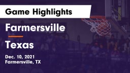 Farmersville  vs Texas  Game Highlights - Dec. 10, 2021