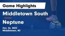 Middletown South  vs Neptune  Game Highlights - Oct. 26, 2023