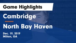 Cambridge  vs North Bay Haven  Game Highlights - Dec. 19, 2019
