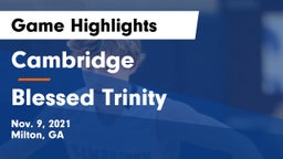 Cambridge  vs Blessed Trinity  Game Highlights - Nov. 9, 2021