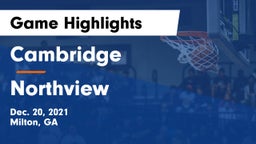 Cambridge  vs Northview  Game Highlights - Dec. 20, 2021