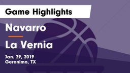 Navarro  vs La Vernia  Game Highlights - Jan. 29, 2019