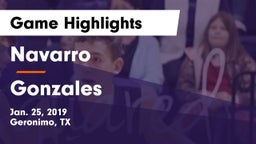 Navarro  vs Gonzales  Game Highlights - Jan. 25, 2019