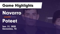 Navarro  vs Poteet  Game Highlights - Jan. 21, 2020
