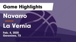 Navarro  vs La Vernia  Game Highlights - Feb. 4, 2020