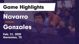 Navarro  vs Gonzales  Game Highlights - Feb. 21, 2020