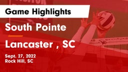 South Pointe  vs Lancaster , SC Game Highlights - Sept. 27, 2022