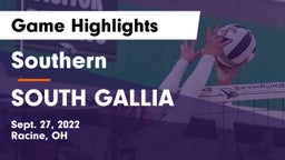 Southern  vs SOUTH GALLIA  Game Highlights - Sept. 27, 2022