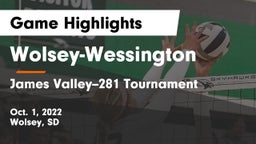 Wolsey-Wessington  vs James Valley--281 Tournament Game Highlights - Oct. 1, 2022