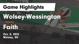Wolsey-Wessington  vs Faith Game Highlights - Oct. 8, 2022