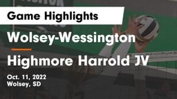 Wolsey-Wessington  vs Highmore Harrold JV Game Highlights - Oct. 11, 2022
