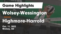 Wolsey-Wessington  vs Highmore-Harrold  Game Highlights - Oct. 11, 2022