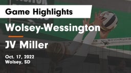 Wolsey-Wessington  vs JV Miller Game Highlights - Oct. 17, 2022