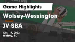 Wolsey-Wessington  vs JV SBA Game Highlights - Oct. 19, 2022