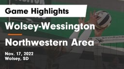 Wolsey-Wessington  vs Northwestern Area  Game Highlights - Nov. 17, 2022