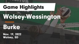 Wolsey-Wessington  vs Burke  Game Highlights - Nov. 19, 2022