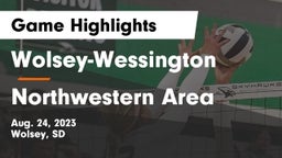 Wolsey-Wessington  vs Northwestern Area  Game Highlights - Aug. 24, 2023